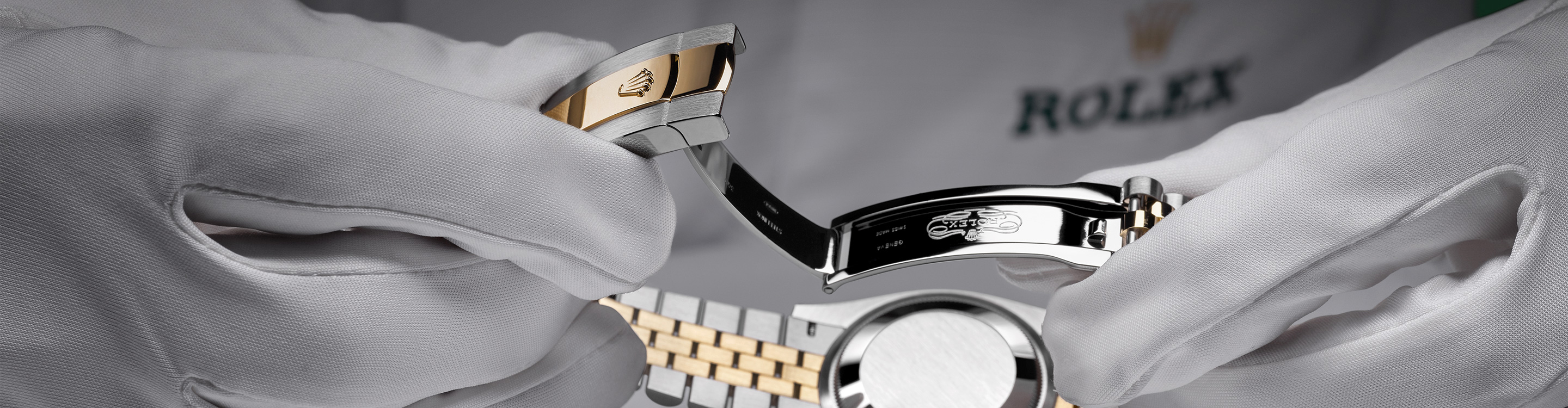 Rolex watch servicing by watchmaker