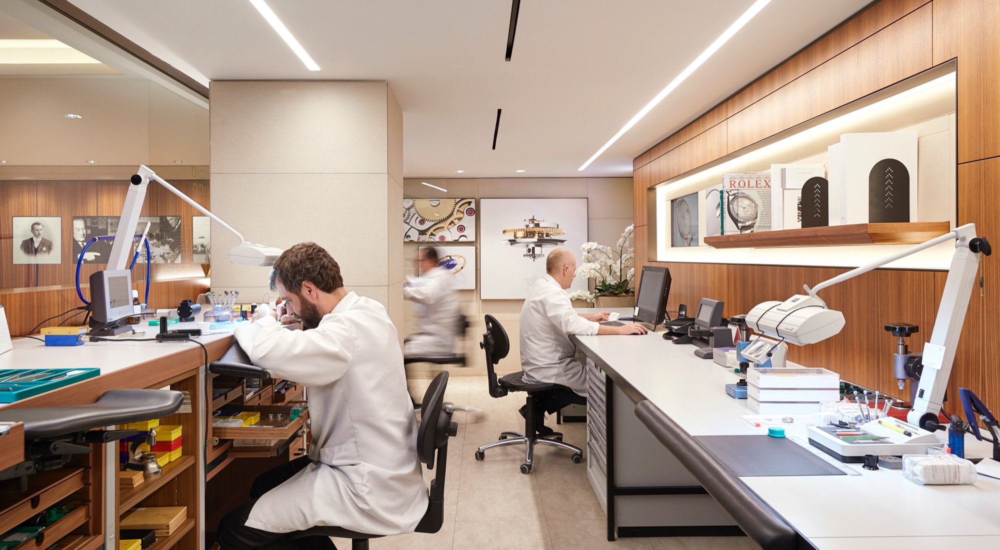 Rolex watchmaking workshop