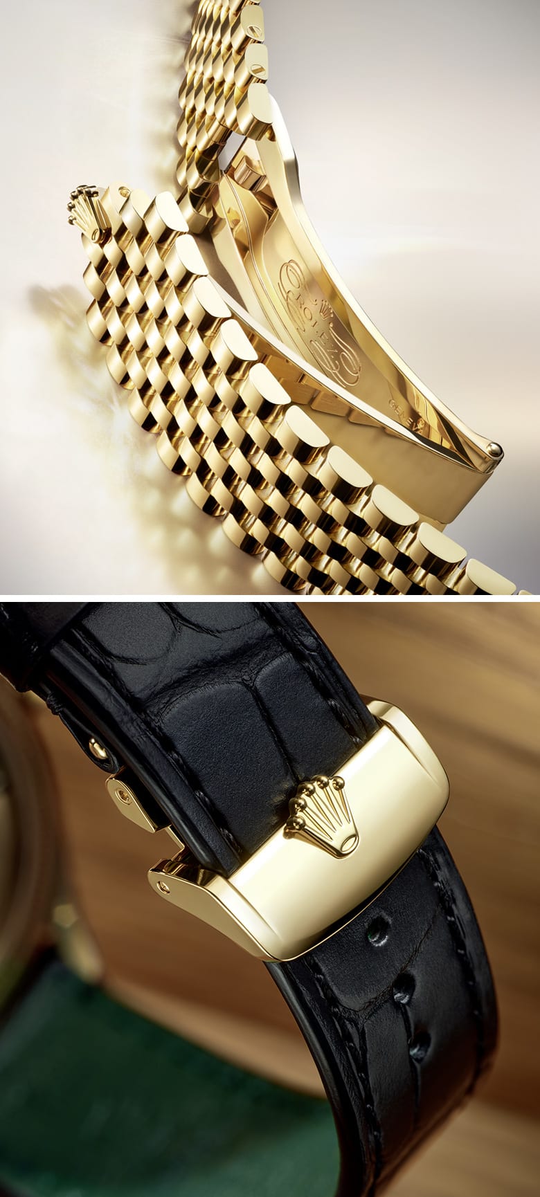 Rolex settimo bracelet and leather strap