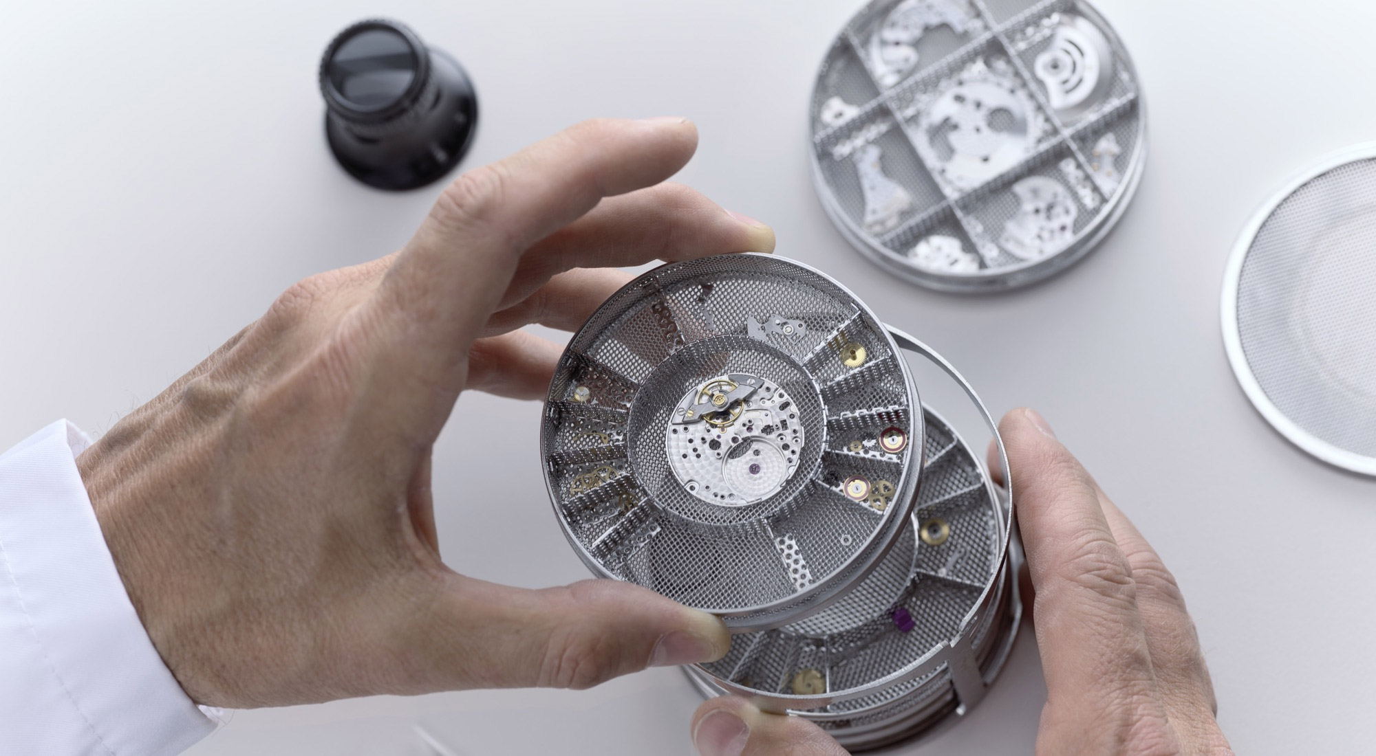 Cleaning of rolex watch components