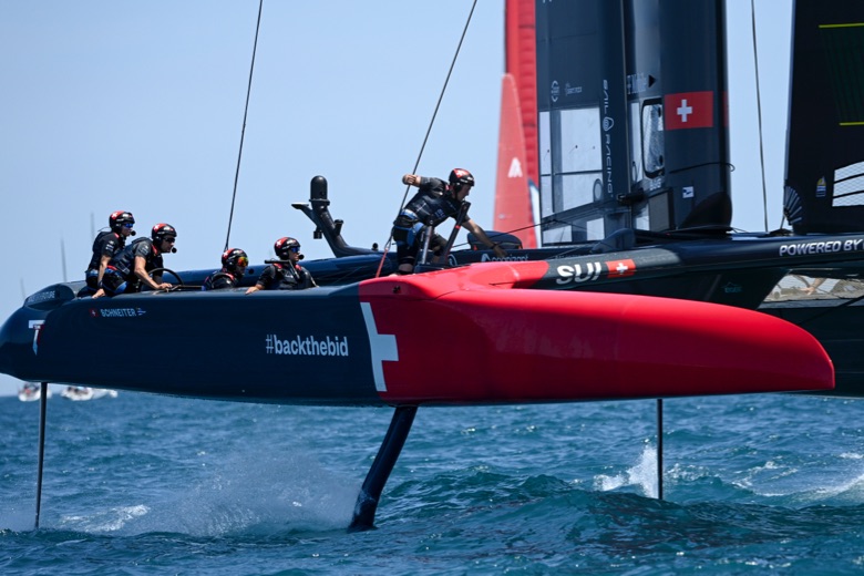 Rolex SailGP hydrofoiling F50 catamarans