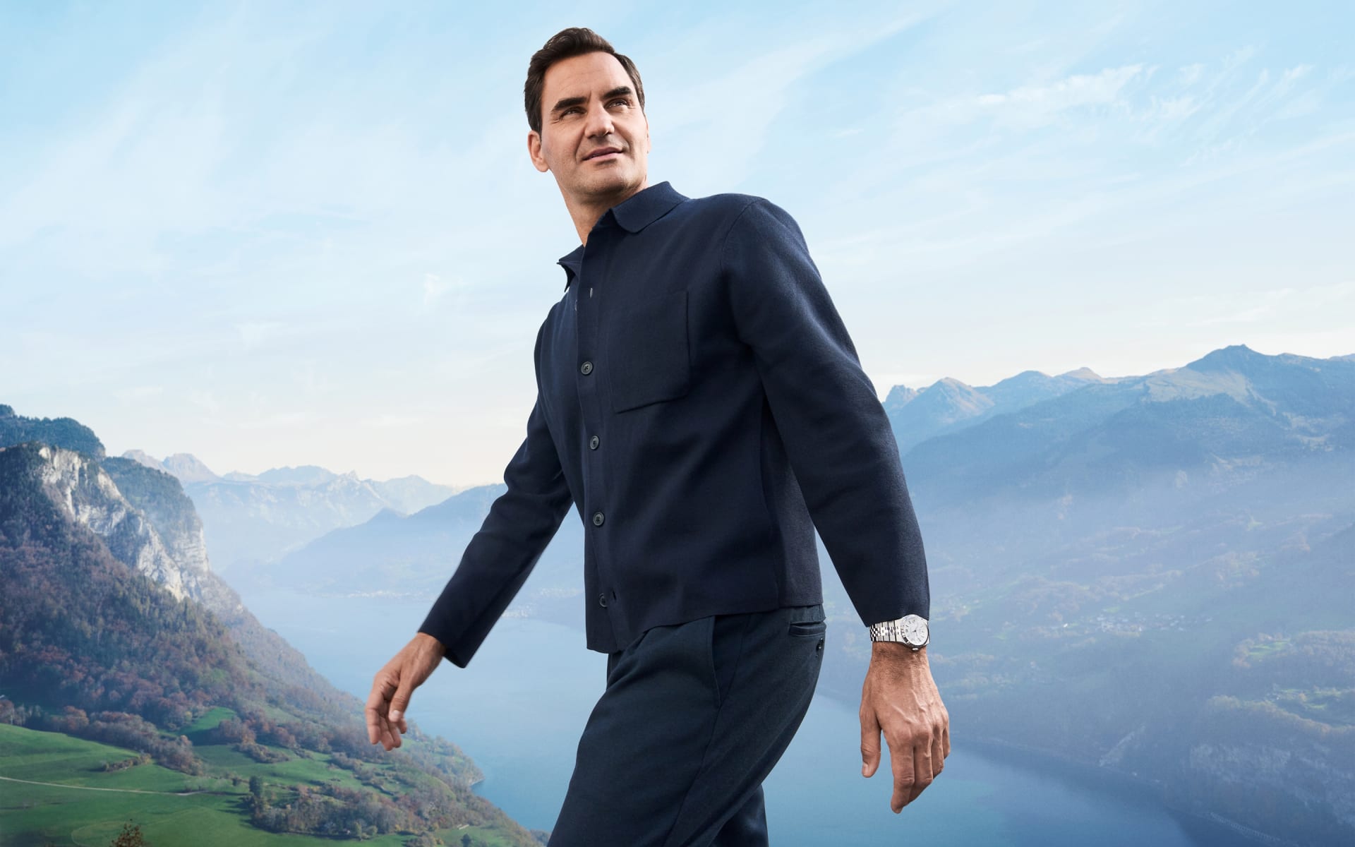 Rolex Model Wearing A Rolex Land‑Dweller