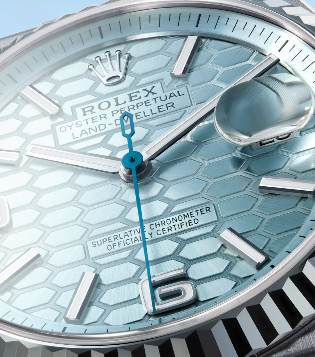 Rolex Land-Dweller With Dial Honeycomb Motif